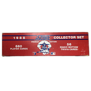 Score 1988 Collector Set Trading Cards - Red